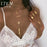 17KM New Multilayer Cross Gold Pendant Necklaces For Women Punk Letter Choker Necklace 2020 Fashion Words Jewelry Party Gift