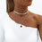 3 Layed Choker Necklaces Collar Women Chokers Gold/Silver Color Metal Chain Necklace for Female Collier