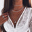 3 Layed Choker Necklaces Collar Women Chokers Gold/Silver Color Metal Chain Necklace for Female Collier