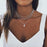 3 Layed Choker Necklaces Collar Women Chokers Gold/Silver Color Metal Chain Necklace for Female Collier