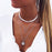 3 Layed Choker Necklaces Collar Women Chokers Gold/Silver Color Metal Chain Necklace for Female Collier