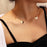 3 Layed Choker Necklaces Collar Women Chokers Gold/Silver Color Metal Chain Necklace for Female Collier