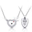 A Couple Lovers Jewelry Love Heart Lock Bracelet Stainless Steel Bracelets Bangles Key Pendant Necklace Jewelry Dropshipping