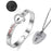A Couple Lovers Jewelry Love Heart Lock Bracelet Stainless Steel Bracelets Bangles Key Pendant Necklace Jewelry Dropshipping
