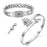 A Couple Lovers Jewelry Love Heart Lock Bracelet Stainless Steel Bracelets Bangles Key Pendant Necklace Jewelry Dropshipping