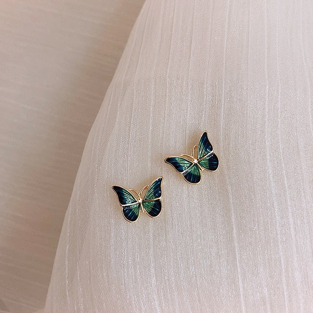 Long Tassel Butterfly Drop Earrings Silver Color 2020 Fashion Hanging Women Earrings Summer Jewelry Girls GIfts