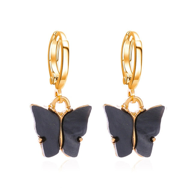 Long Tassel Butterfly Drop Earrings Silver Color 2020 Fashion Hanging Women Earrings Summer Jewelry Girls GIfts